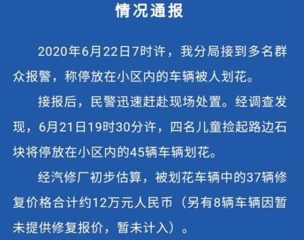 4小孩劃花小區(qū)40多臺車 家庭教育缺失的代價太高