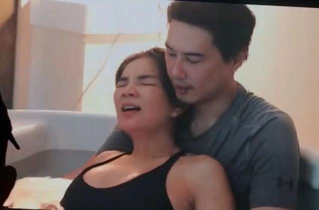 Ella分享自己生產(chǎn)經(jīng)過，視頻中老公賴斯翔心疼落淚