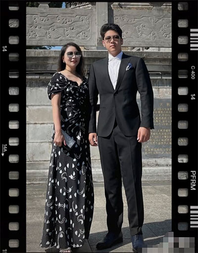 郭濤14歲兒子近照變化大，身材魁梧壯碩