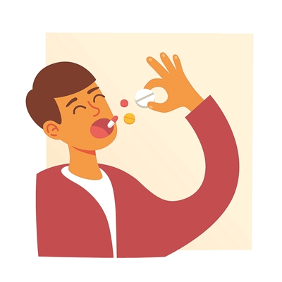 吃藥仰頭悶 容易噎到